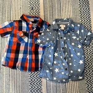 18 Month Button Down Short Sleeve Shirts